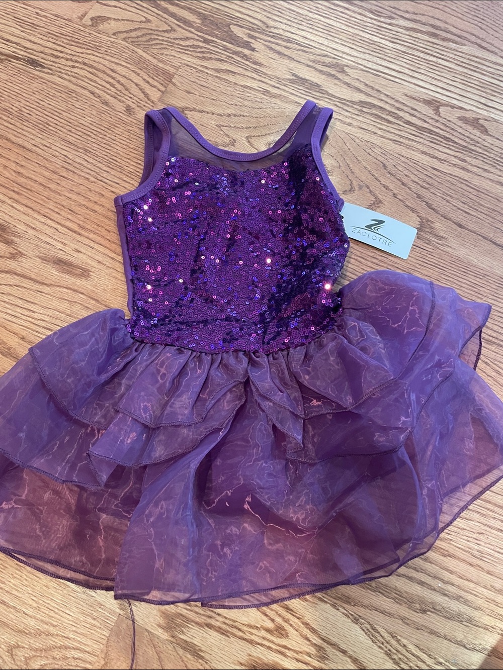 Sequin Bodice Purple Tutu Dress by - Girls' Dance Costume
